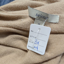 Load image into Gallery viewer, Sz3X Sejour Tan Long Open Cardigan