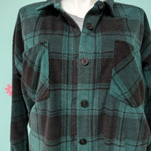 Load image into Gallery viewer, Sz3X Maurice&#39;s Green Plaid Fleece Oversized Jacket