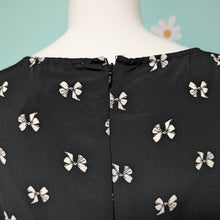 Load image into Gallery viewer, Sz3X Forever 21 Black and White Bow Print Dress