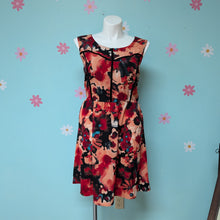 Load image into Gallery viewer, Sz3X Forever 21 Red Floral Fit and Flare Dress