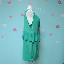 Load image into Gallery viewer, Sz22W Lane Bryant Kelly Green Peplum Dress