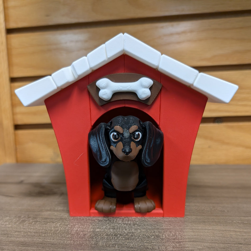 3D Printed Dog House Accessory- Red