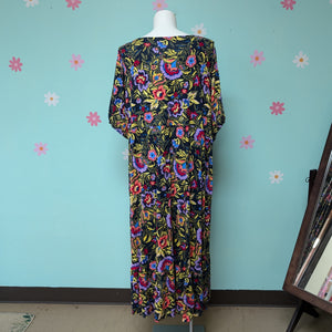 Sz3X Terra & Sky Bright Floral Maxi Dress NWT