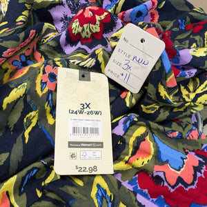 Sz3X Terra & Sky Bright Floral Maxi Dress NWT