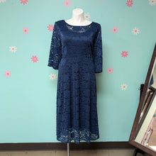 Load image into Gallery viewer, Sz3X Royal Blue Lace Midi Dress