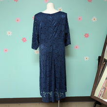 Load image into Gallery viewer, Sz3X Royal Blue Lace Midi Dress