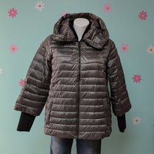 Load image into Gallery viewer, Sz1X Calvin Klein Performance Silver Puffer Coat