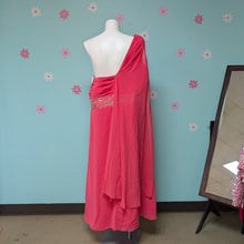 Load image into Gallery viewer, Sz20W/22W Bright Pink Chiffon Long Dress