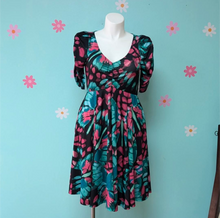 Load image into Gallery viewer, Sz5X Torrid Butterfly Puff Sleeve Skater Dress NWT