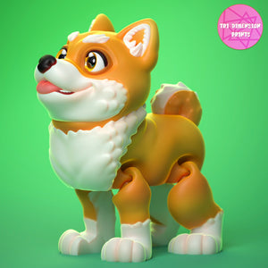 Shannon the 3D Printed Articulating Shiba Inu