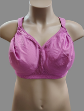 Load image into Gallery viewer, Glamorise purple no wire bra 46DD