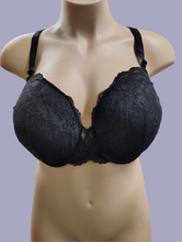 Load image into Gallery viewer, Torrid Curve black lace pushup t-shirt bra 48C