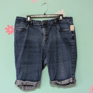 Sz18W St. John's Bay Denim Bermuda Shorts