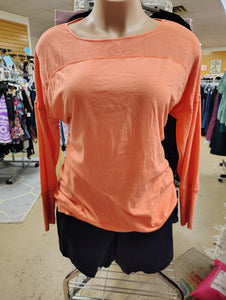 LA Threads peach long sleeve top 2x
