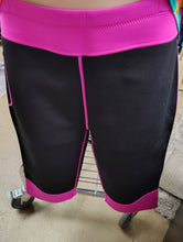 Load image into Gallery viewer, Swim compression capri black pink neoprene 2x/3x