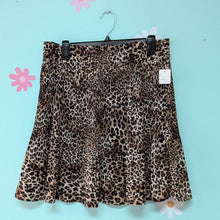 Load image into Gallery viewer, Sz1X Oddi Brown Animal Print Ruffle Skirt