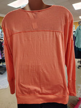 Load image into Gallery viewer, LA Threads peach long sleeve top 2x