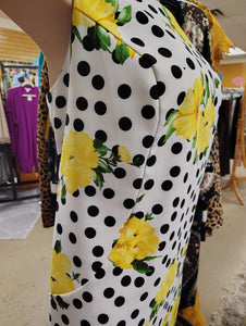 Alyx polka dot and floral sheath dress size 24w