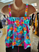Load image into Gallery viewer, Swimsuits for All floral floaty tankini swim top size 22