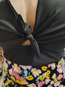 Torrid black flutter sleeve crop bikini top swimsuit size 6x