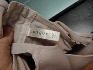 Cacique nude lace racerback smoothing bra 42DD