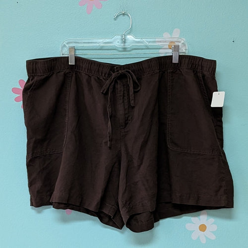 Sz2X Liz Claiborne Brown Linen Style Dhorts
