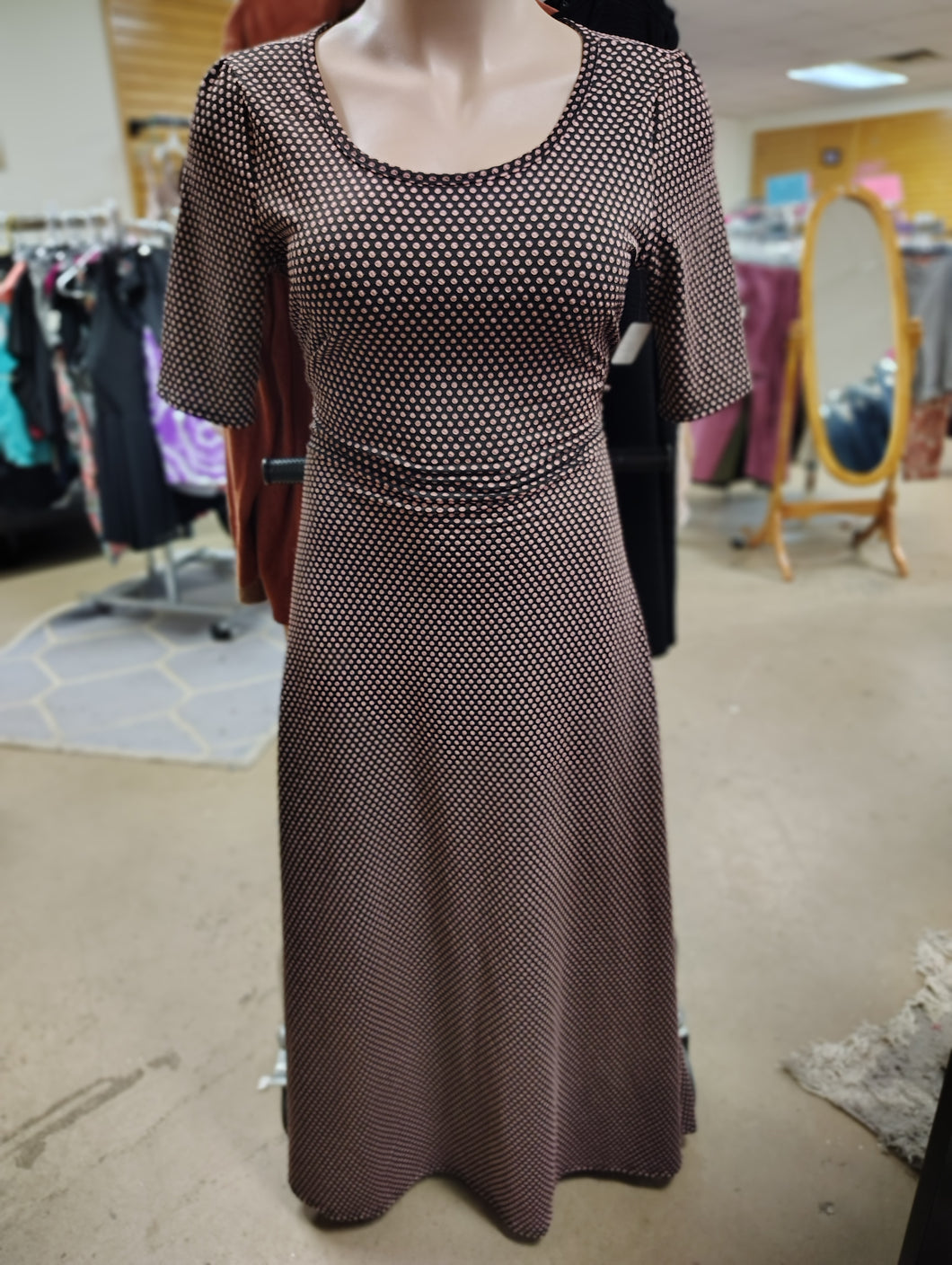 Sz1X Lularoe polka dot maxi dress