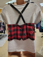 Load image into Gallery viewer, Torrid cropped red plaid vest size 2x