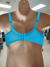 Load image into Gallery viewer, Sz42C Cacique blue lace plunge bra