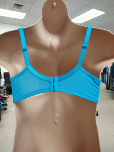 Sz42C Cacique blue lace plunge bra