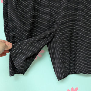 SzXXL Hillary Radley Black and White Polka Dot Bermuda