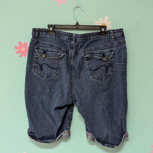 Sz18W St. John's Bay Denim Bermuda Shorts