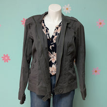 Load image into Gallery viewer, Sz2X Torrid Grey Military Jacket