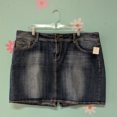 Sz20 Vigoss Denim Mini Skirt