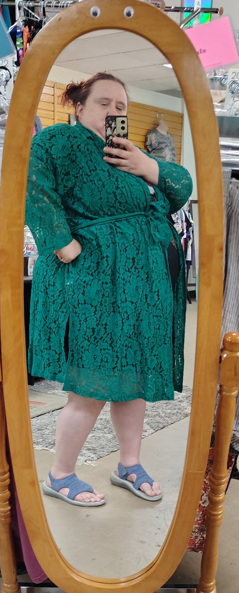 sz5X Torrid green lace duster jacket NWT size 5x
