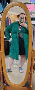 sz5X Torrid green lace duster jacket NWT size 5x