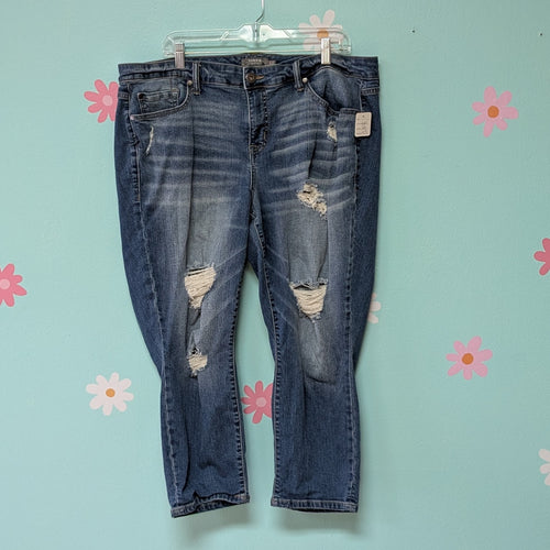 Sz20 Torrid Distressed Denim Capri