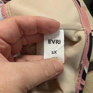 Sz2X Evri Pink Zebra Stripe Tankini Top