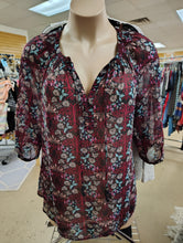 Load image into Gallery viewer, sz2X Daniel Rainn floral blouse