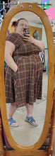 Load image into Gallery viewer, sz4X Torrid plaid brown midi dress