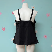 Load image into Gallery viewer, Sz24W Land&#39;s End Black Tankini Top