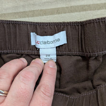 Load image into Gallery viewer, Sz2X Liz Claiborne Brown Linen Style Dhorts