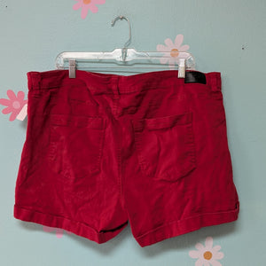 Sz20 Celebrity Pink Shorts- Red