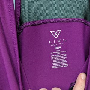 Sz2X Livi Active Purple Racerback Tank