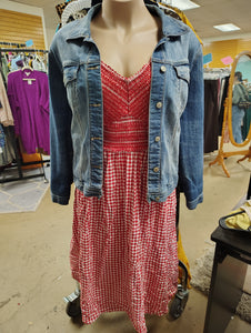 Maurices denim jacket size 3x