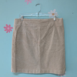 Sz12 A Beautiful Soul Khaki Corduroy Mini Skirt