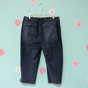 Sz18 Gloria Vanderbilt Denim Capri