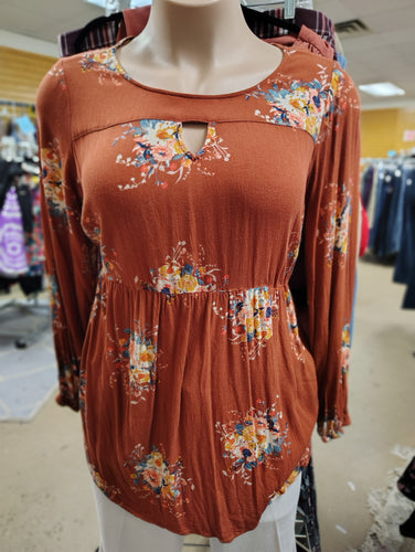 Torrid orange floral top size 2x