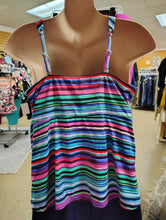 Load image into Gallery viewer, St John&#39;s Bay striped tankini swim top size 24W