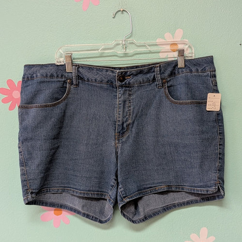 Sz18 Faded Glory Denim Shorts